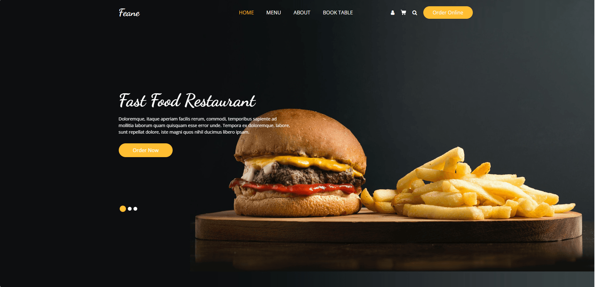 Professional Restaurant Site Template