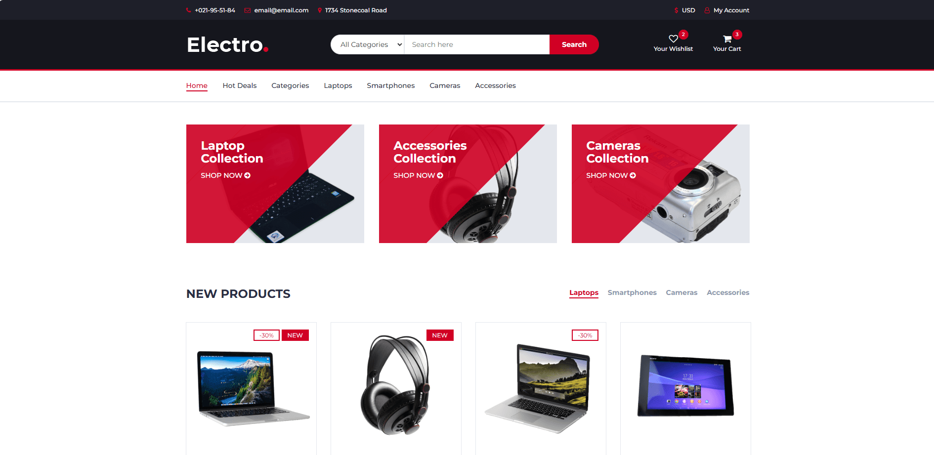 2nd Online Store Template